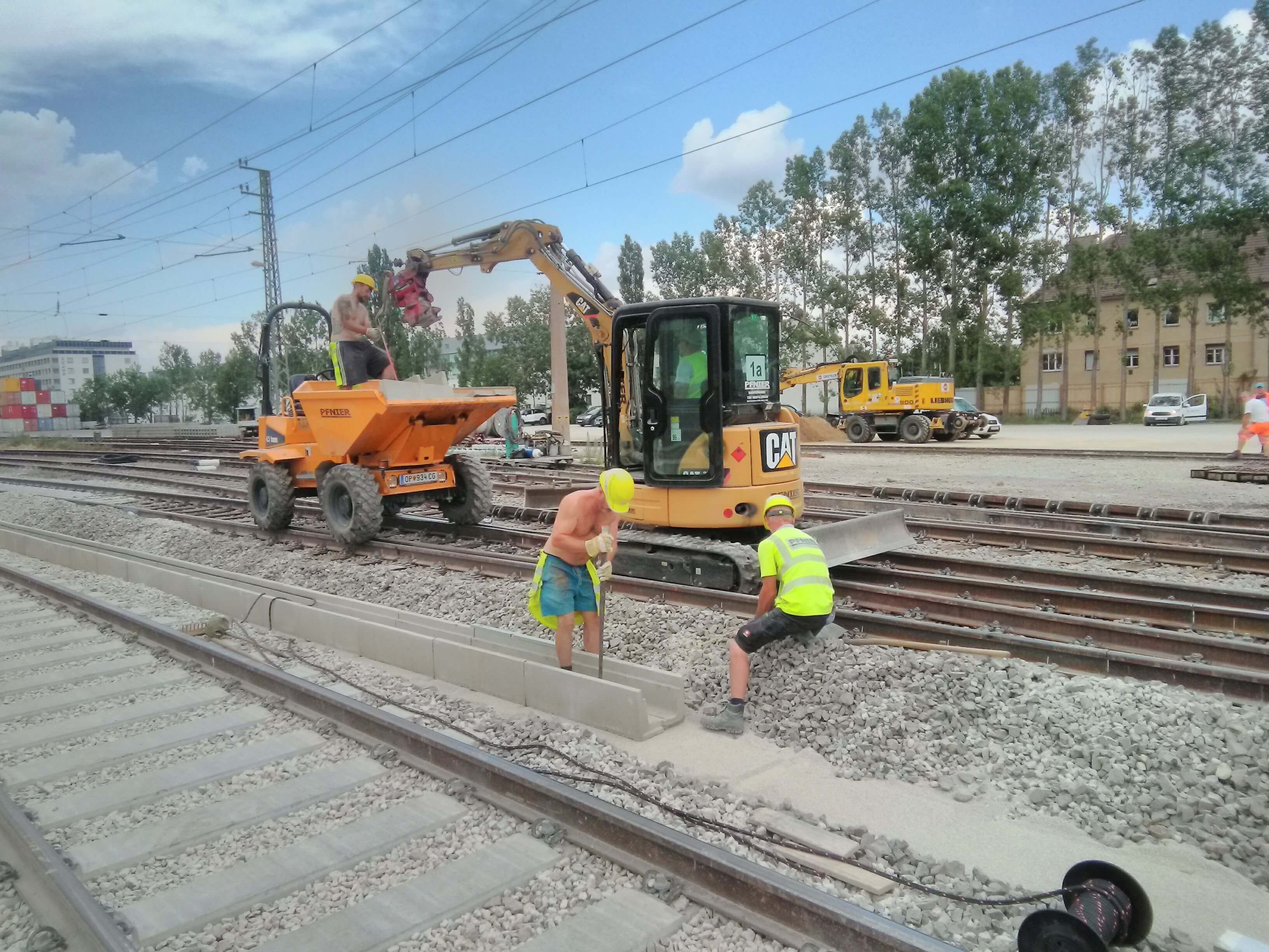 Bauarbeiten für Österr. Bundesbahnen